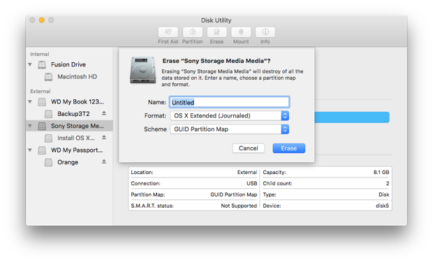 how to partition a mac fusion drive