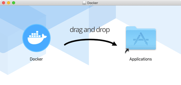Docker desktop drag and drop install