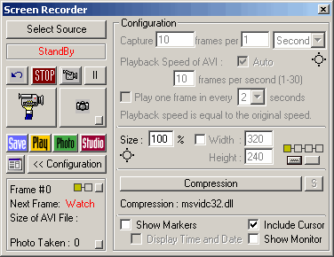 Bulent's screen recorder instellingen