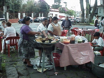 Our favorite food stand in Parque de los Berros