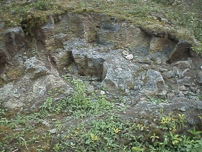 Quarry for volcanic stone