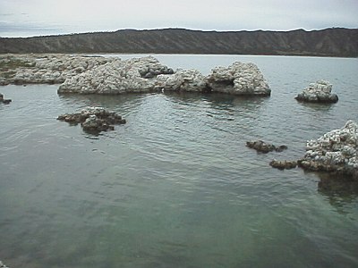 The crater lake of Alchichica.