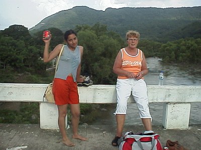 Refresments after rafting in Jalcomulco