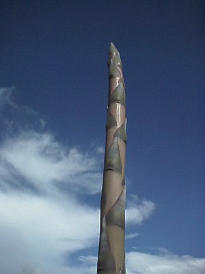 The mast (stem) of an agave