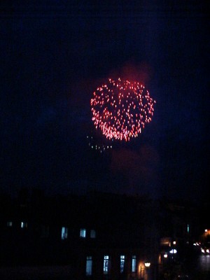 Fireworks above Xalapa