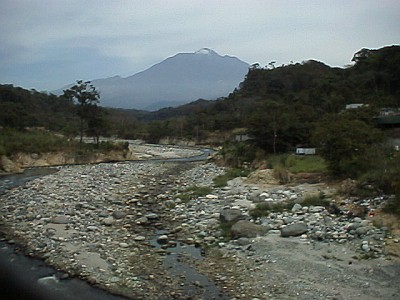 Mexico (left), El Tacan (volcano, center), Guatemala (right)