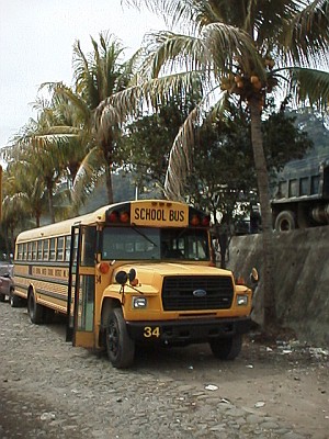 A school bus, Mexico, near the border with Guatemala