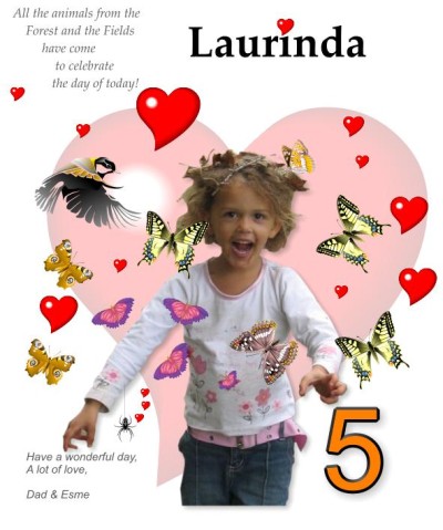 A birthday card for Laurinda