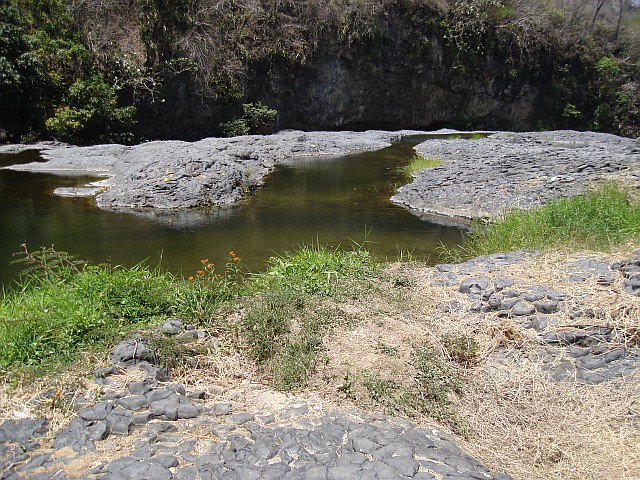 One of the pools of water.