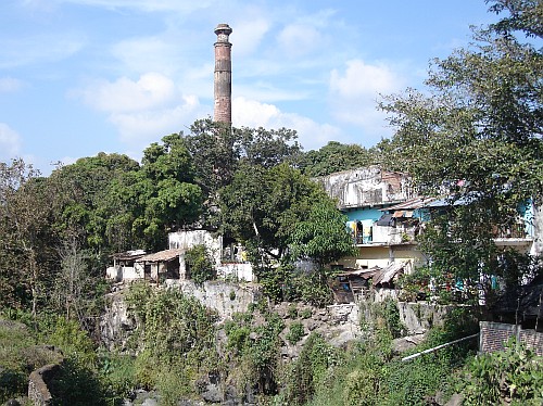 Chimney of a sugarcane factory.