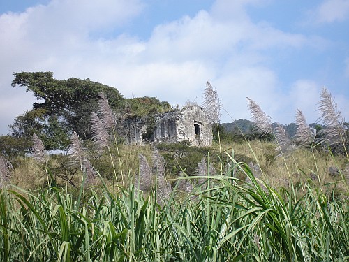 Ruins on a hill.