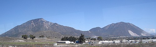 Las Derrumbadas as seen from the southwest.