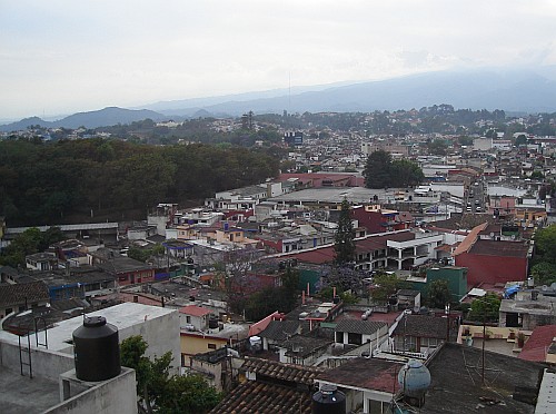 Xalapa, to the left the trees that hide Los Lagos from this view.