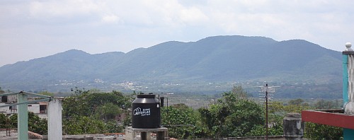 Chavarillo, and the hills behind this town as seen from El Chico.