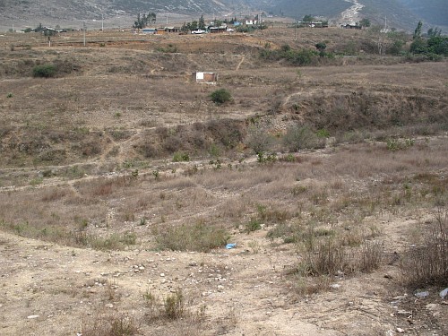 Barren fields with many stones.