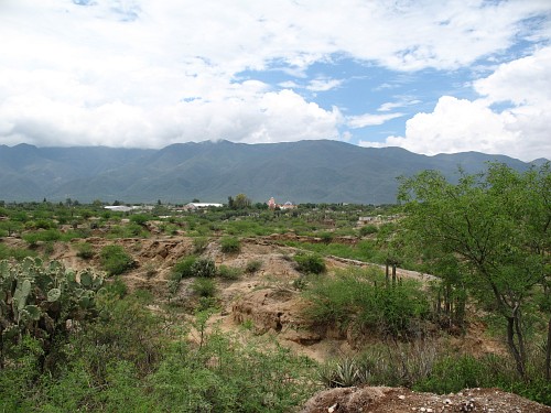 Surroundings, looking east towards the town of Ajalpan.