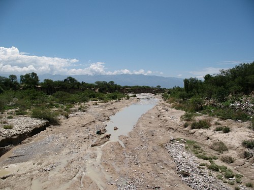 Zapotitln river (arroyo) south of San Gabriel Chilac, looking east by south.