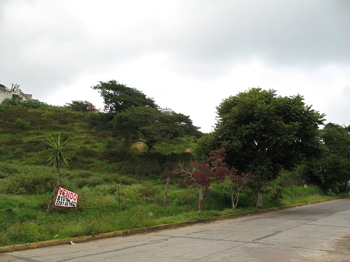 A green slope to the left of Angel Carbajal.