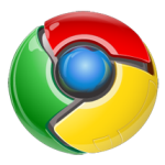 Google Chrome logo.