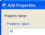 TortoiseSVN Add Properties dialog window.