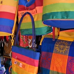 Colorful bags on El Parin, Puebla City