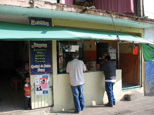 The little restaurant where we had breakfast.