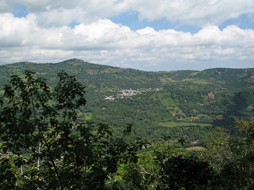 Rim of the canyon near Mesa de Guadalupe. In the distance Blanca Espuma