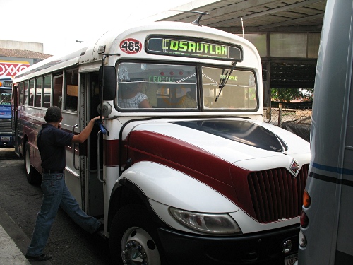 The bus to Cosautln, La Rotunda, Xalapa.