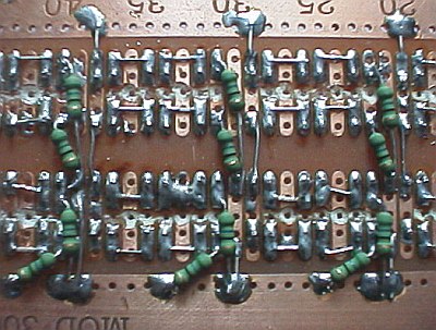 Bottom view of the scorpion detector circuit board